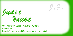 judit haupt business card